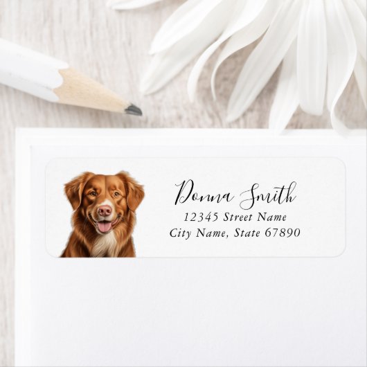 Nova Scotia Duck Tolling Retriever-labels Etiket (Insitu)