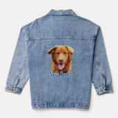 Nova Scotia Duck Tolling Retriever Naam Denim Jacket (Achterkant)