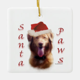 Nova Scotia Duck Tolling Retriever Santa Paws Keramisch Ornament