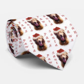 Nova Scotia Duck Tolling Retriever Santa Paws Stropdas (Opgerold)