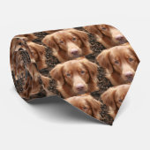 Nova Scotia Duck Tolling Retriever Stropdas (Opgerold)