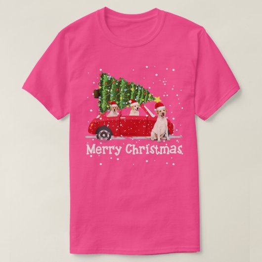 Nova Scotia Duck Tolling Rides Car Red T T-shirt (Design voorkant)