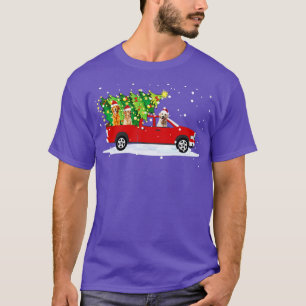 Nova Scotia Duck Tolling Rides Red Truck T-shirt