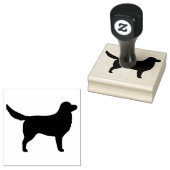 Nova Scotia Duck Tolling Silhouette Rubberstempel (Gestempeld)