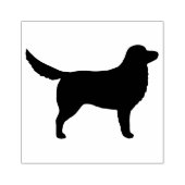 Nova Scotia Duck Tolling Silhouette Rubberstempel (Afrduk)