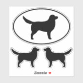 Nova Scotia Duck Tolling Silhouettes Sticker (Vel)