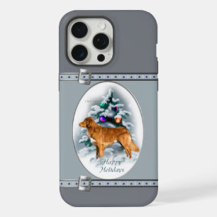 Nova Scotia Eend Toller Blauwe Kerst Feestdagen iPhone 15 Pro Max Hoesje