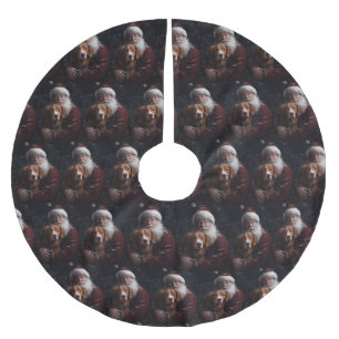 Nova Scotia Eend Toller Met Sinterklaas Feestelijk Kerstboom Rok