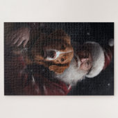 Nova Scotia Eend Toller Met Sinterklaas Feestelijk Legpuzzel (Horizontaal)
