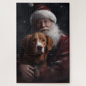 Nova Scotia Eend Toller Met Sinterklaas Feestelijk Legpuzzel (Verticaal)