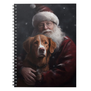 Nova Scotia Eend Toller Met Sinterklaas Feestelijk Notitieboek