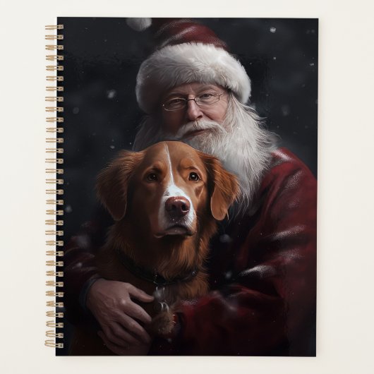 Nova Scotia Eend Toller Met Sinterklaas Feestelijk Planner (Voorkant)