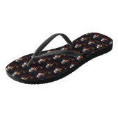 Nova Scotia Eend Toller Met Sinterklaas Feestelijk Teenslippers (Schuin)