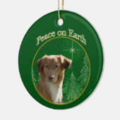 Nova Scotia Eend Tolling Retriever Peace Keramisch Ornament (Links)