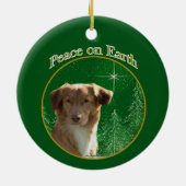 Nova Scotia Eend Tolling Retriever Peace Keramisch Ornament (Achterkant)