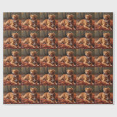 Nova Scotia eendendrager in de herfst laat Herfst Cadeaupapier (Vlak)