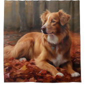 Nova Scotia eendendrager in de herfst laat Herfst Douchegordijn (Voorkant)