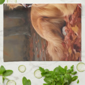 Nova Scotia eendendrager in de herfst laat Herfst Theedoek (Gevouwen)