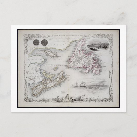 Nova Scotia en Newfoundland, uit een serie van wer Briefkaart (Voorkant)