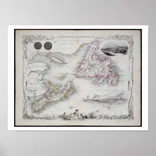 Nova Scotia en Newfoundland, uit een serie van wer Poster (Voorkant)