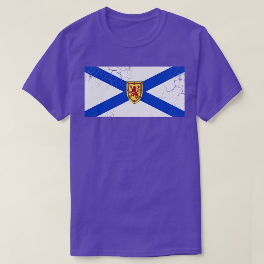 Nova Scotia Flag Canada  Fade T-shirt (Design voorkant)