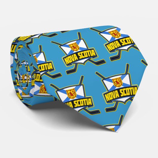 Nova Scotia Flag Hockey Stropdas (Opgerold)