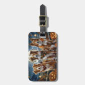 Nova Scotia Halloween Griezelen Bagagelabel (Voorkant verticaal)