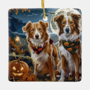 Nova Scotia Halloween Griezelig Keramisch Ornament