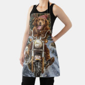 Nova Scotia Hond Rijden Motorfiets Kerstmis Schort (Insitu)