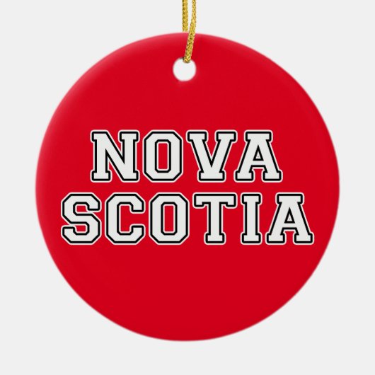 Nova Scotia Keramisch Ornament (Voorkant)