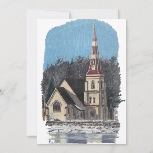 Nova Scotia Kerst Flat Vakantie Kaart (Voorkant)