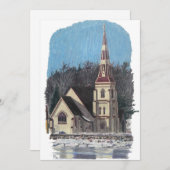 Nova Scotia Kerst Flat Vakantie Kaart (Voorkant / Achterkant)