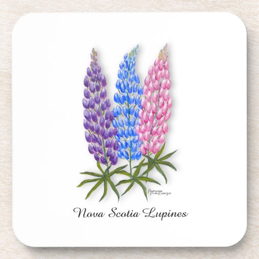 Nova Scotia Lupines Bier Onderzetter (Voorkant)