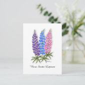 Nova Scotia Lupines Briefkaart (Staand voorkant)