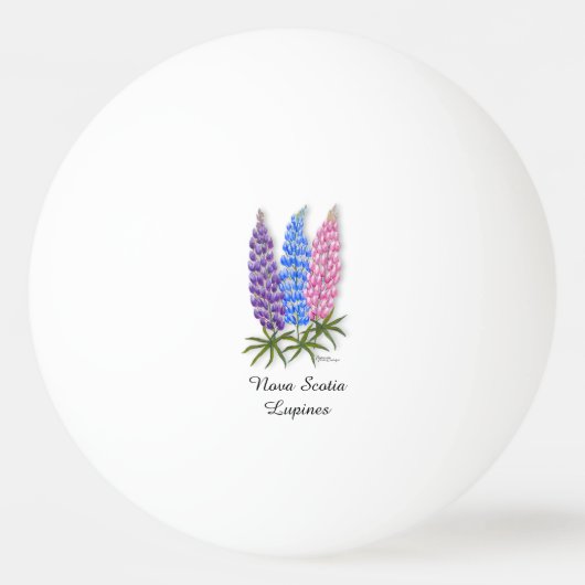 Nova Scotia Lupines Pingpongballen (Voorkant)