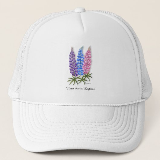Nova Scotia Lupines Trucker Pet (Voorkant)