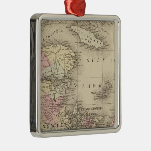 Nova Scotia, New Brunswick, PE Edward's ID Metalen Ornament (Rechts)