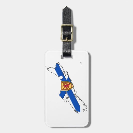 Nova Scotia Personalized Travel label, Bagagelabel (Voorkant verticaal)