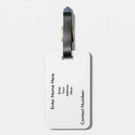 Nova Scotia Personalized Travel label, Bagagelabel (Achterkant verticaal)