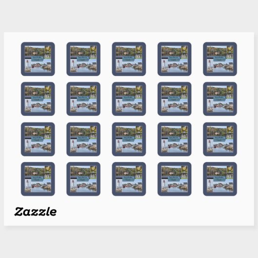 Nova Scotia reisposter, Vierkante Sticker (Vel)