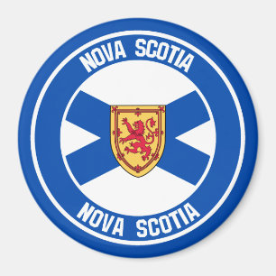 Nova Scotia Round Emblem Magneet
