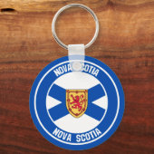 Nova Scotia Round Emblem Sleutelhanger (Voorkant)