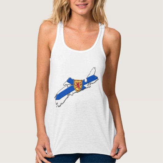 Nova Scotia shirt Halifax shirt Nova scotia-kaart (Voorkant)