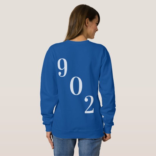 Nova Scotia T-Shirt Nova Scotian 902 halifax roze (Achterkant volledig)