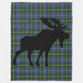 Nova Scotia Tartan Custom Moose Brown Pset Fleece Deken (Voorkant)