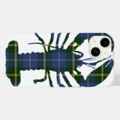 Nova Scotia tartan plaid phone case lobster (Achterkant (horizontaal))