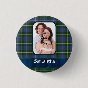 Nova Scotia tartan Ronde Button 3,2 Cm