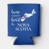 Nova Scotia thuis is waar het hart... Blikjeskoeler (Voorkant)