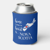 Nova Scotia thuis is waar het hart... Blikjeskoeler (Blikje Achterkant)