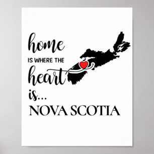 Nova Scotia thuis is waar het hart is... Poster
